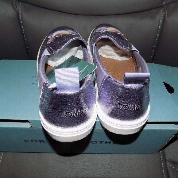 Toms | Other | Toms Kids Orchid Foil Unicorn Canvas Tiny  TOMS LUCA ORCHID FOIL CANVAS UNICORN SLIP ON NEW